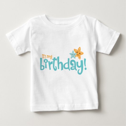 "It's My Birthday" Schattigee Kinder zeesterren (Voorkant)