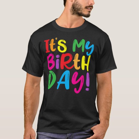Its My Birthday Shirts (Voorkant)