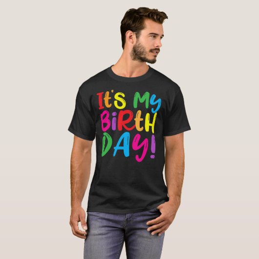 Its My Birthday Shirts (Voorkant volledig)