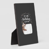 It's My Birthday Sign My Shirt Novelty Party anima Fotoplaat (Zijkant)