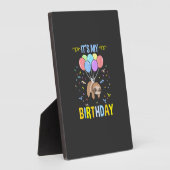 Its My Birthday Sloth T-Shirt Fotoplaat (Zijkant)