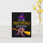 It's My Birthday Witches! Family Matching Costume  Kaart (Gele Bloem)