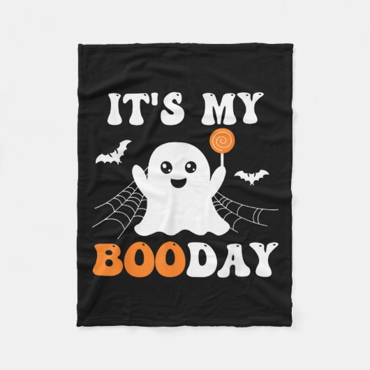 It's My Booday Ghost Birthday Fleece Deken (Voorkant)