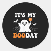 It's My Booday Ghost Birthday  Ronde Sticker (Voorkant)