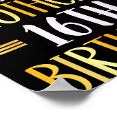 It's My Brother's 16th Birthday Happy 16 Years Old Poster (Hoek)