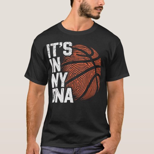 It'S My Dna Basketball Player Dad Basketball Fans  T-shirt (Voorkant)