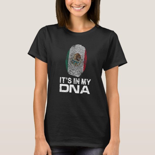 IT'S MY DNA IN flag national pride fingerprint Ita T-shirt (Voorkant)