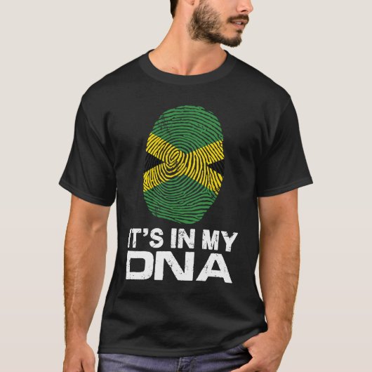 IT'S MY DNA IN flag national pride fingerprint Jam T-shirt (Voorkant)