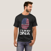 IT'S MY DNA IN Flag National Pride Fingerprint Nat T-shirt (Voorkant volledig)