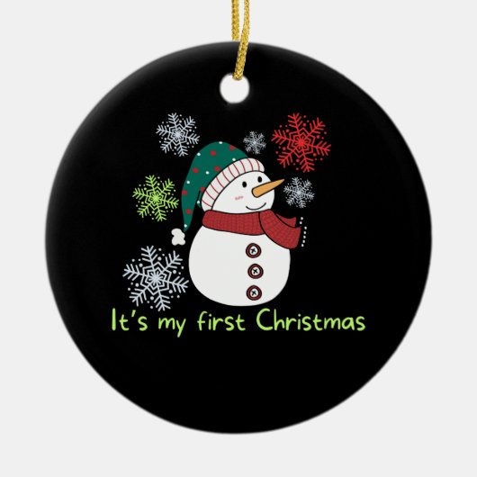 It's my first Christmas Keramisch Ornament (Voorkant)