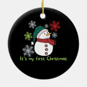 It's my first Christmas Keramisch Ornament (Achterkant)