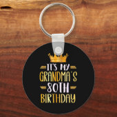 It's My Grandma's 80th Birthday Happy 80 Years Old Sleutelhanger (Voorkant)