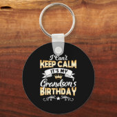 It's My Grandson's Birthday Shirt I Can't Keep Cal Sleutelhanger (Voorkant)