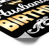 It's My Husband's Birthday Shirt I Can't Keep Calm Poster (Hoek)