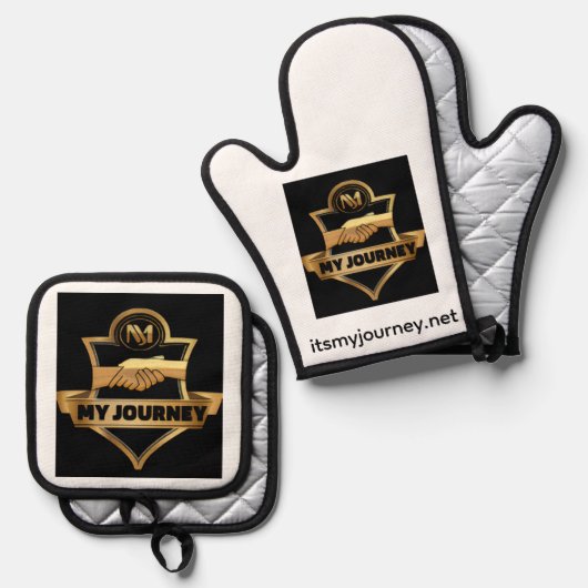 Its My Journey Cooking Mitt Set (Voorkant / Achterkant)