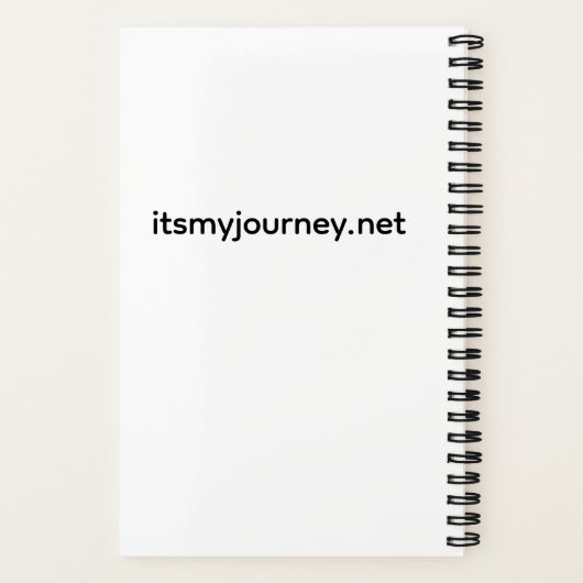 Its My Journey Spiral Notebook Notitieboek (Achterkant)