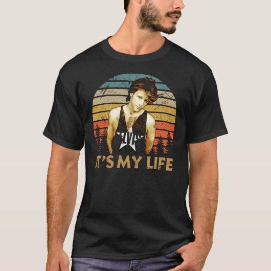 Its My Life Vintage Wanted Dead Or Alive T-shirt (Voorkant)
