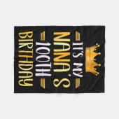 It's My Nana's 100th Birthday Happy 100 Years Old  Fleece Deken (Voorkant (Horizontaal))