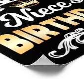 It's My Niece's Birthday Shirt I Can't Keep Calm N Poster (Hoek)