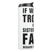 It's My Sister In Law's Fault Funny Saying Thermosbeker (Gedraaid links)