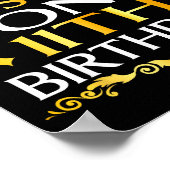 Its My Sons 11th Birthday Happy Birthday 11 Years  Poster (Hoek)