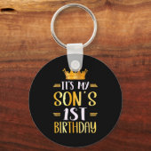 Its My Sons 1st Birthday Happy 1 Years Old Sleutelhanger (Voorkant)