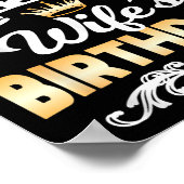 It's My Wife's Birthday Shirt I Can't Keep Calm Wi Poster (Hoek)