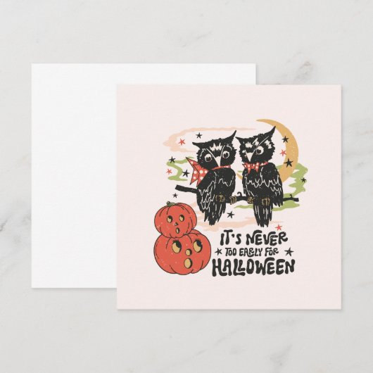 It's Never Too Early For Halloween (Voorkant / Achterkant)