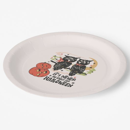 It's Never Too Early For Halloween Papieren Bordje (Gekanteld)