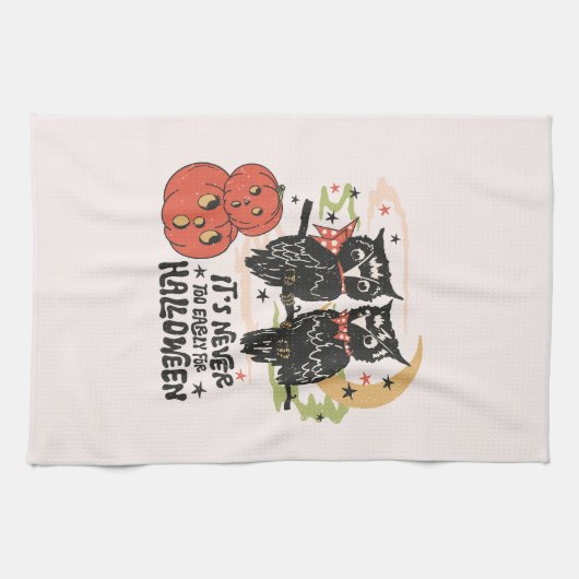 It's Never Too Early For Halloween Theedoek (Horizontaal)