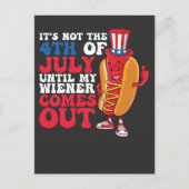 It's Not 4th of July Until My Wiener Comes Out Uitnodiging Briefkaart (Voorkant)