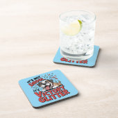 It's Not Drool It's Victory Glitter Funny Dog Bier Onderzetter (Rechterzijde)