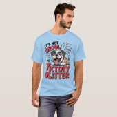It's Not Drool It's Victory Glitter Funny Dog T-shirt (Voorkant volledig)