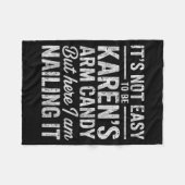 It's-not-easy To Be Karen's Arm Candy Funny Couple Fleece Deken (Voorkant (Horizontaal))