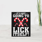 It's Not Going To Lick Itself Adult Funny Christma Kaart (Voorkant)