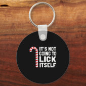It's Not Going To Lick Itself Christmas Candy Cane Sleutelhanger (Voorkant)