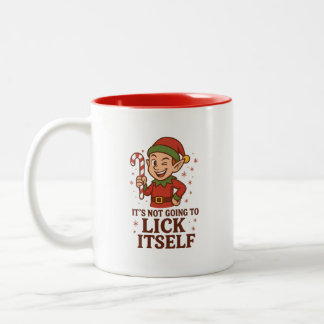 It's Not Going to Lick Itself Two-Tone Mug Tweekleurige Koffiemok