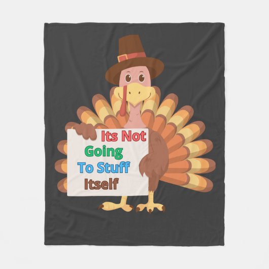 Its Not Going To Stuff Itself Fleece Deken (Voorkant)