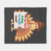 Its Not Going To Stuff Itself Fleece Deken (Voorkant (Horizontaal))