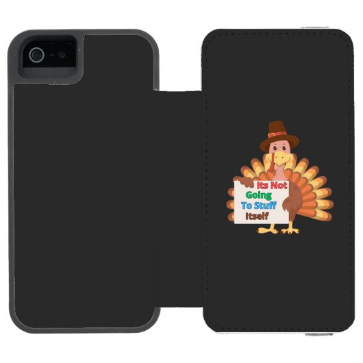 Its Not Going To Stuff Itself Incipio iPhone Portemonnee Hoesje (Agenda Open)