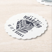 It's Not Hoarding If It's Books Book Lover Readers Kartonnen Onderzetters (Gekanteld)