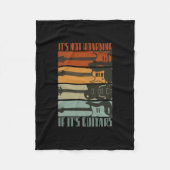 It's Not Hoarding If It's Guitars Funny Guitar Fleece Deken (Voorkant)