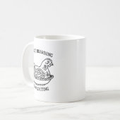 It's Not Hoarding It's Collecting Hen On Nest Coll Koffiemok (Voorkant links)