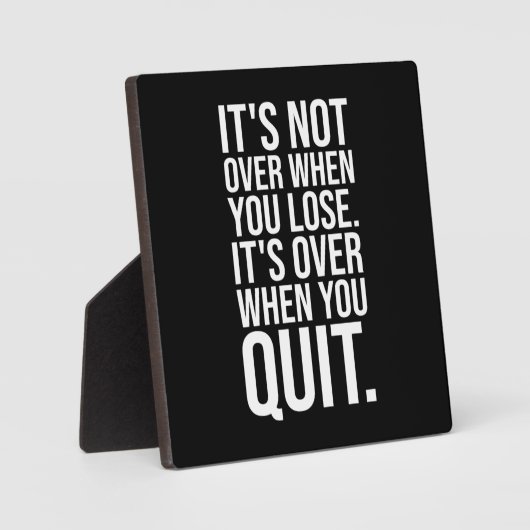 It's Not Over When You Lose vs Quit Fotoplaat (Voorkant)