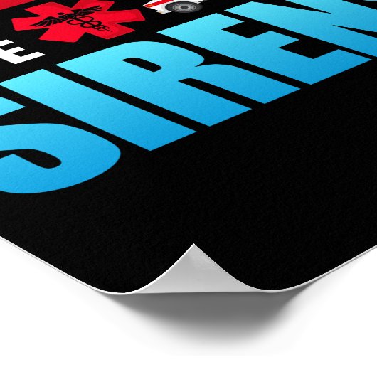 It's Not Road Rage Sirens EMT EMS Paramedic Poster (Hoek)