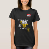 It's not that I'm lazy it's that I don't care T-shirt (Voorkant)