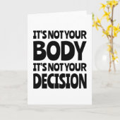 It's not your body It's not your decision Kaart (Gele Bloem)