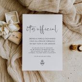 It's Official Wedding Aankondiging