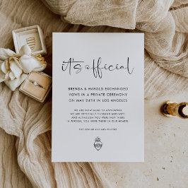 It's Official Wedding Aankondiging