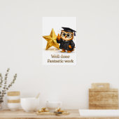 It's official well done gold star achievement post poster (Keuken)